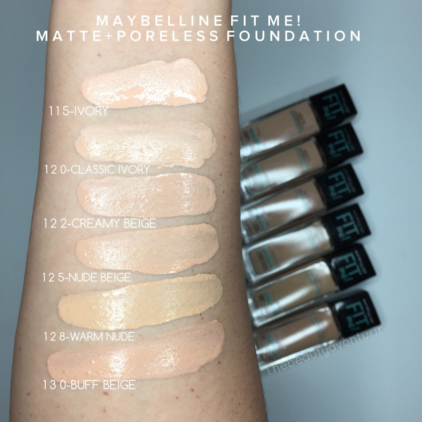 Maybelline FIT Me Foundation Matte Poreless Review 